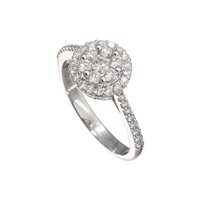 Anillo Valentina Callegher Mujer in Oro blanco Diamante 0.84 Ct 11744-S - 11744-S